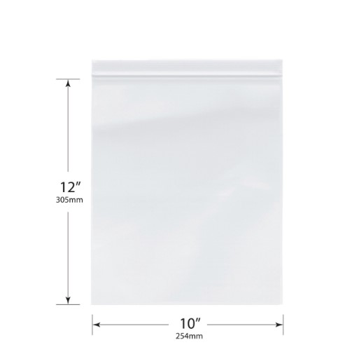 10" X 12" 2 Mil 1 Gallon Clear Ldpe Zip Top Bag 1000/case - Image 3