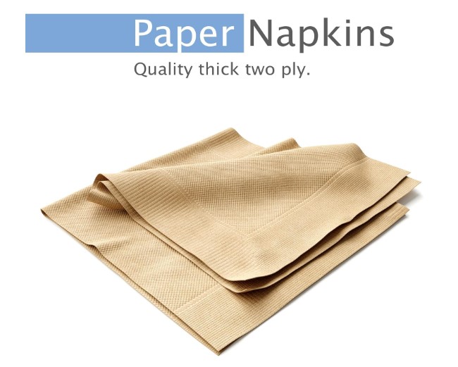 9" X 9" Brown 1-ply 1/4 Fold Cocktail Napkin 4000/case - Image 5