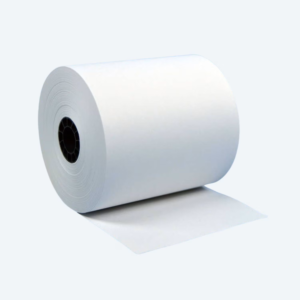 3" x 165' White 1-Ply Bond Paper Rolls