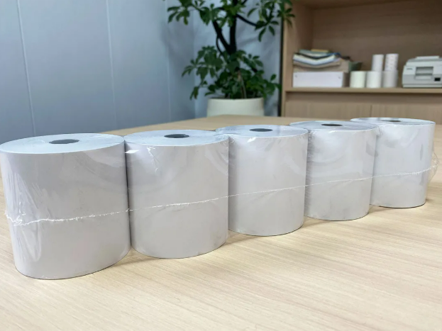 2 5/16" x 400' Phenol-Free (BPA & BPS) Thermal Gas Pump Paper - Image 4