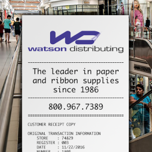 Watson receipt paper