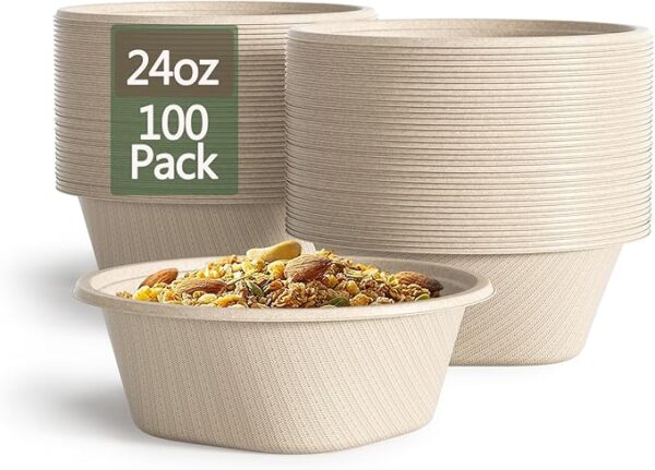 24 Oz Bowl Bagasse 500/case)