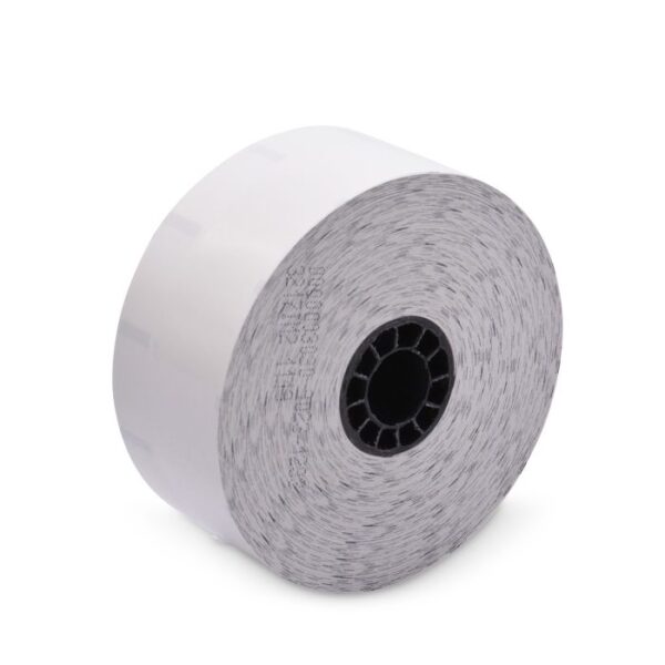 40 mm x 375 ft Iconex Sticky Media Ultra-Lite, 12 per Carton, 55 GSM Facestock, 100 mm OD, 1 in Sense Mark Repeat