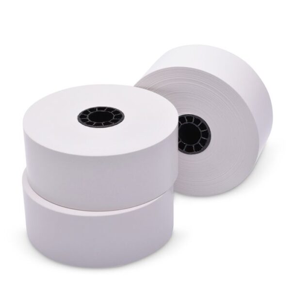 40 mm x 270 ft Iconex Sticky Media Full-Tack, 12 per Carton, 80 GSM Facestock, 100 mm OD, No Sense Mark