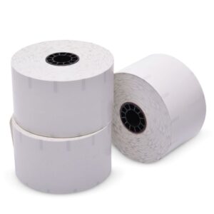 58 mm x 375 ft Iconex Sticky Media Ultra-Lite, 12 per Carton, 55 GSM Facestock, 100 mm OD, 1 in Sense Mark Repeat