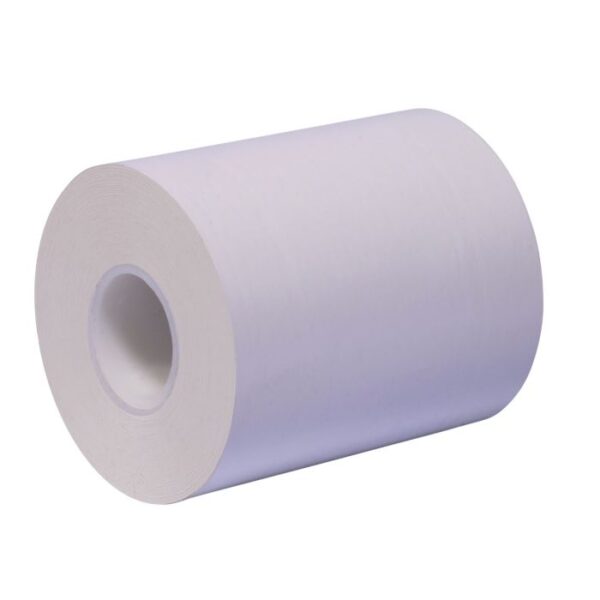 80 mm x 160 ft Iconex MAXStick®2GO, 24 per Carton, 55 GSM Facestock, 70 mm OD, No Sense Mark
