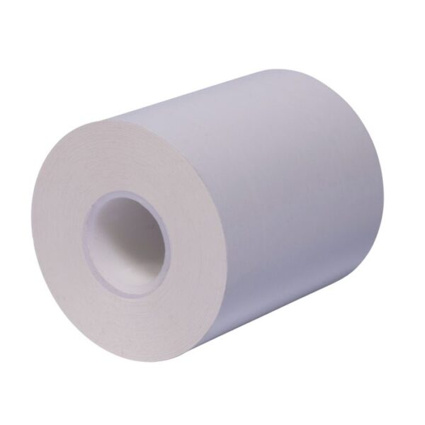 80 mm x 160 ft Iconex MAXStick®2GO, 24 per Carton, 55 GSM Facestock, 70 mm OD, No Sense Mark