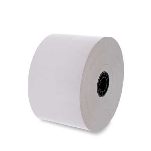 80 mm x 270 ft Iconex Sticky Media Full-Tack, 12 per Carton, 80 GSM Facestock, 100 mm OD, Sense Mark Repeat
