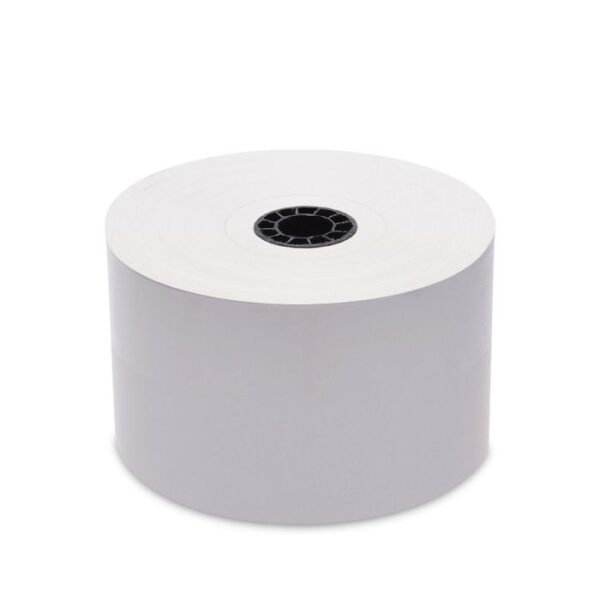 80 mm x 270 ft Iconex Sticky Media Full-Tack, 12 per Carton, 80 GSM Facestock, 100 mm OD, Sense Mark Repeat
