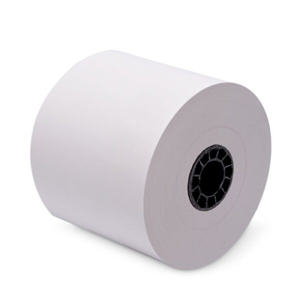 80 mm x 270 ft Iconex Sticky Media Full-Tack, 12 per Carton, 80 GSM Facestock, 100 mm OD, Sense Mark Repeat