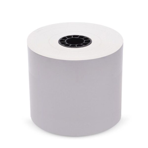 80 mm x 270 ft Iconex Sticky Media Full-Tack, 12 per Carton, 80 GSM Facestock, 100 mm OD, Sense Mark Repeat