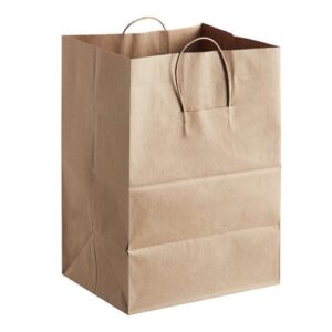 Watson Distributing 12" x 9" x 15.75" Paper Bag Round Handle 200/case