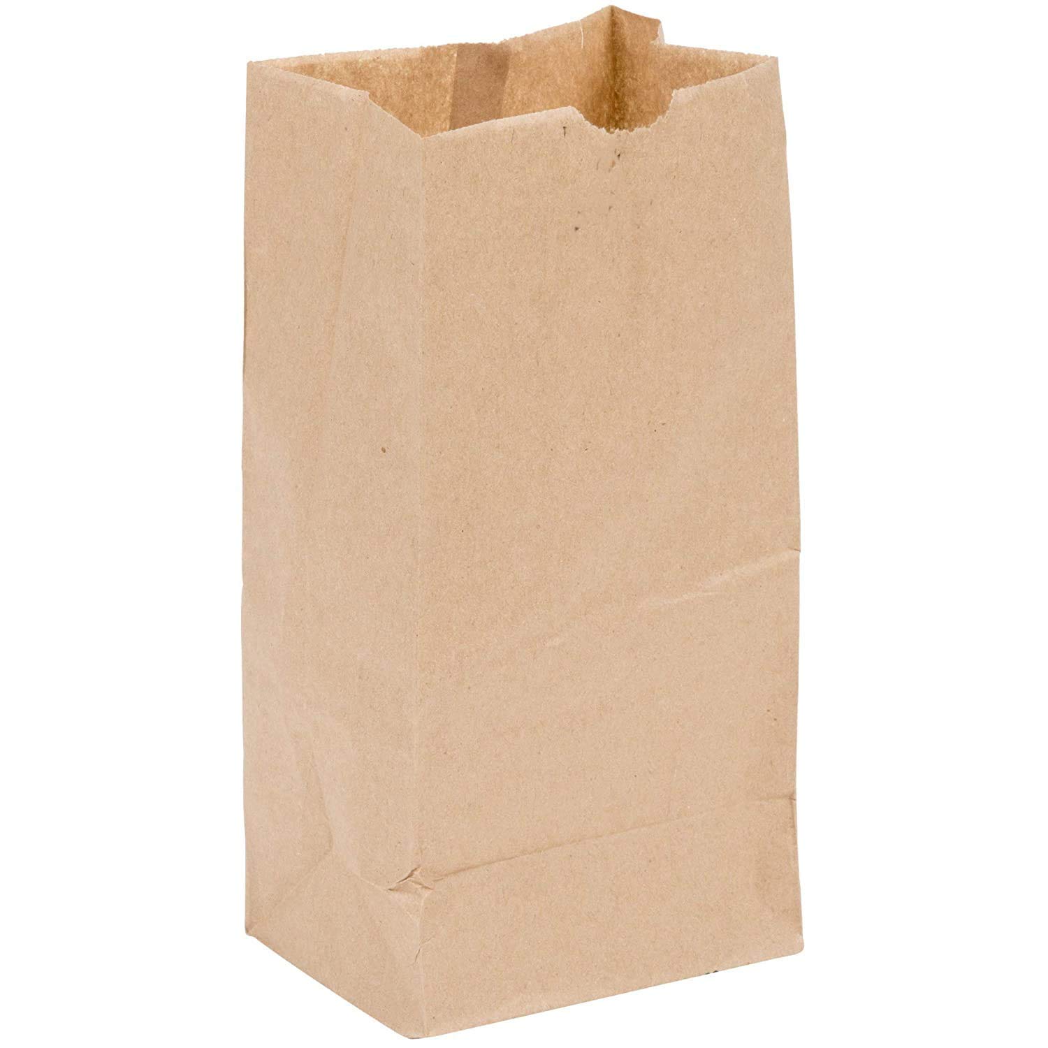2 Lb Brown Paper Bag 4-5/16" X 7-7/8" X 2-7/16" 500/Bundle - Image 2