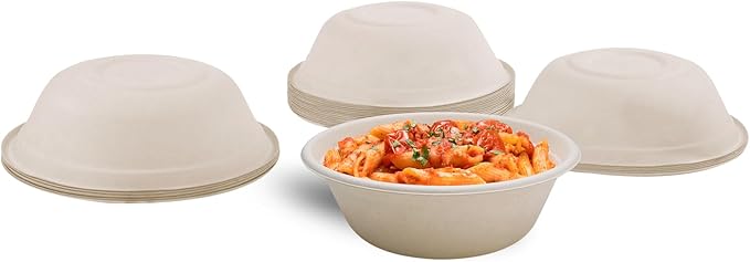 Watson Distributing 32 OZ Bowl Bagasse 500/case - Image 2