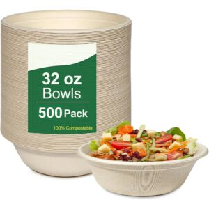 Watson Distributing 32 OZ Bowl Bagasse 500/case