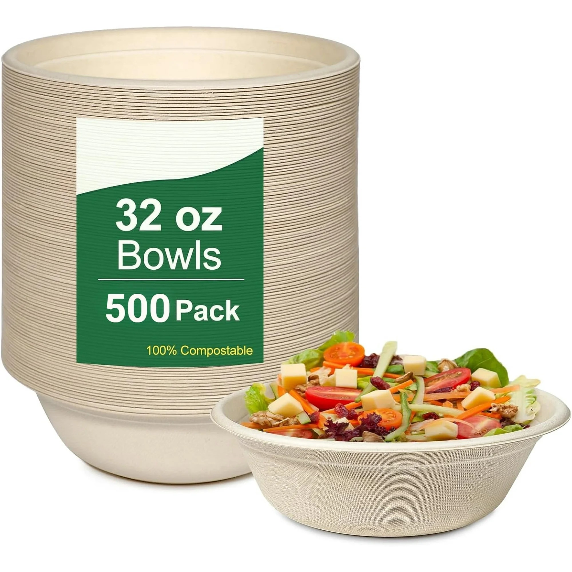 Watson Distributing 32 OZ Bowl Bagasse 500/case