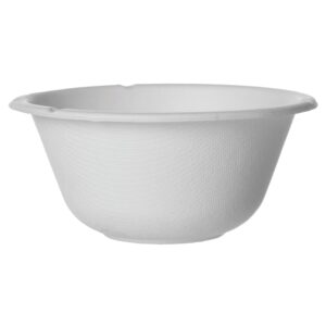 8 OZ PFAS Free Eco-friendly Bagasse Rice Bowl White 1000/case