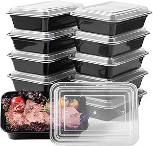 24 OZ Rectangular Microwaveable Container With Lid 150/case - Image 3