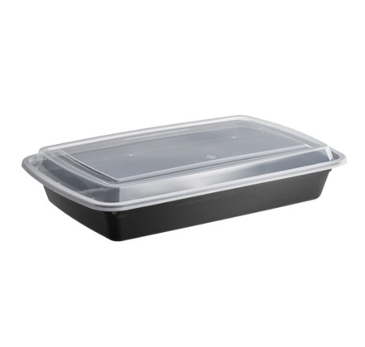 58 OZ Rectangular Microwaveable Container With Lid 150 Sets/case - Image 4