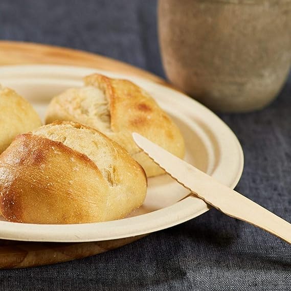 Natural Wooden Knife 6.38" 1000/case - Image 3