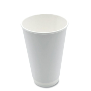 16 oz Premium Single Wall Leak-Free Paper Cup - 1000 Count Leakproof Recyclable White Disposable Hot Cups for Restaurants, Cafes, Bistros, Parties, and Events