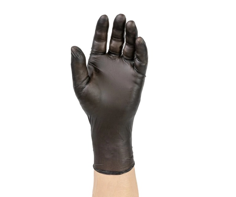 Watson Distributing Small Black Nitrile Gloves, Soft, Powder Free, 100 Pieces - Image 2