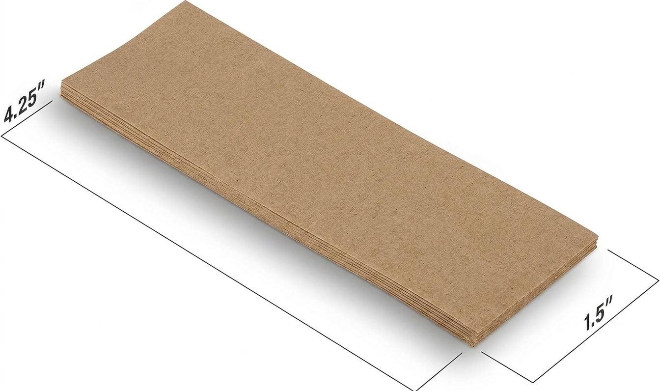 Watson Distributing Natural Kraft Self-adhering Paper Napkin Band 4.25" X 1.5" 2000/case - Image 5