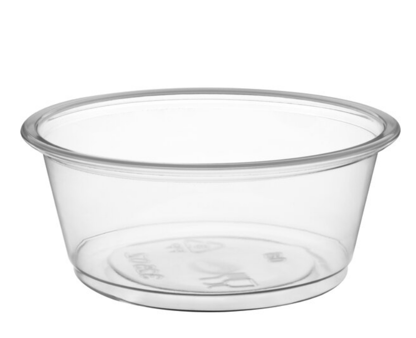 Watson Distributing 3.25 Oz Portion Cup with Lids Clear 2500/Case - Image 5