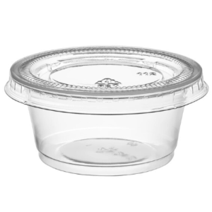 Watson Distributing 2 Oz Portion Cup with Lids Clear 2500/Case