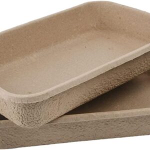 12" X 16" Molded Fiber/Pulp Rectangle Tray 100/Case