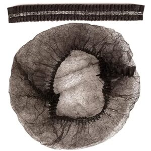 21" Black Nylon Hair Net Cap 1000/case)
