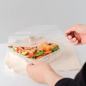 7.5" X 7.5" Clamshell Tfpp Container 1-compartment Center Slide 150/case)