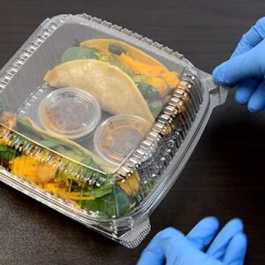 8" X 8" X 3" Clamshell Pet Clear Container 200/case)
