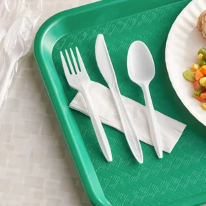 Heavy Weight Cutlery White Set Fork, Knife, Spoon, Napkin 250/case)
