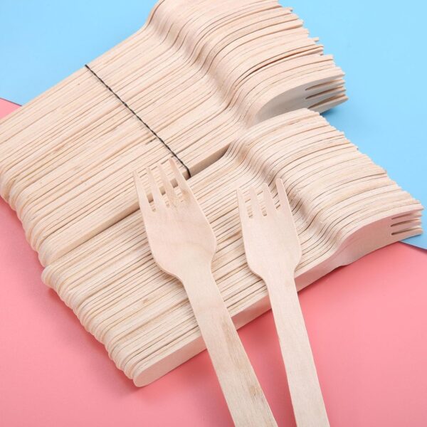 Natural Wooden Fork 6.25" 1000/case)