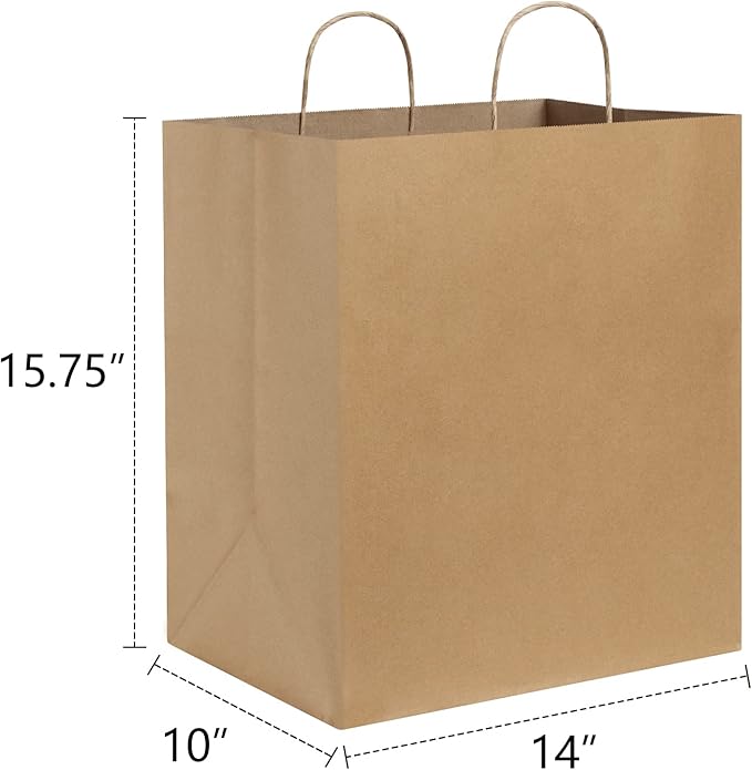 14" X 10" X 15-3/4" Paper Bag With Handle 200/case)