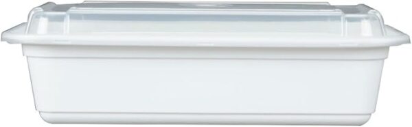 38 Oz Rectangular Microwaveable Container With Lid 150/case)
