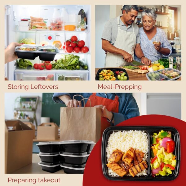 32 Oz Rectangular Microwaveable Container With Lid 1-compartment 150/case)