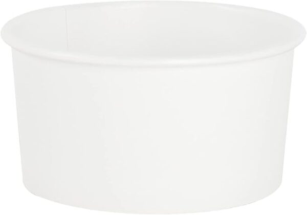 6 Oz Solid White Cold/hot Paper Food Container 1000/case)