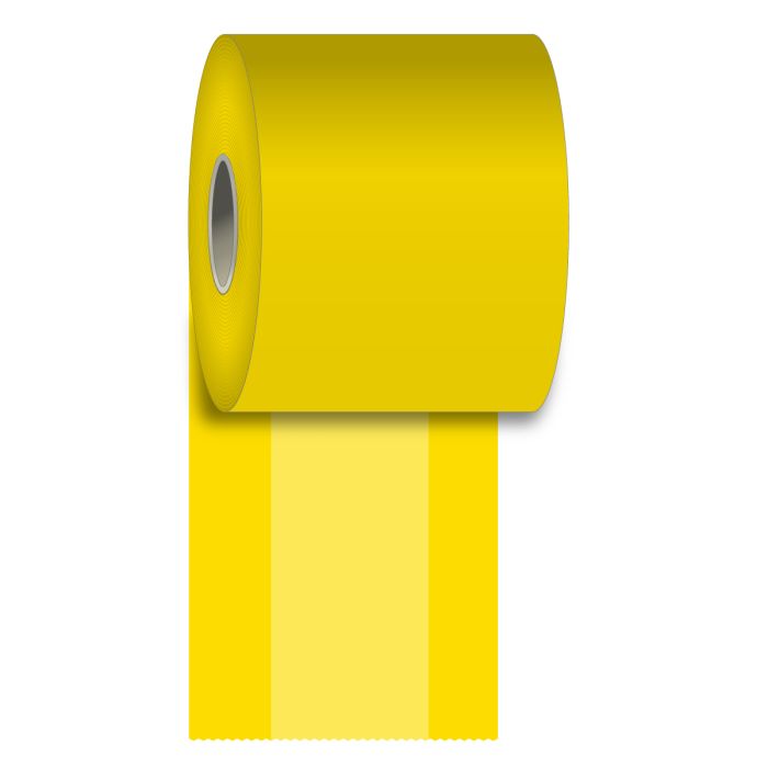 80 mm x 160 ft Iconex MAXStick®2GOSE CANARY, 24 per Carton, 55 GSM Facestock, 70 mm OD, No Sense Mark