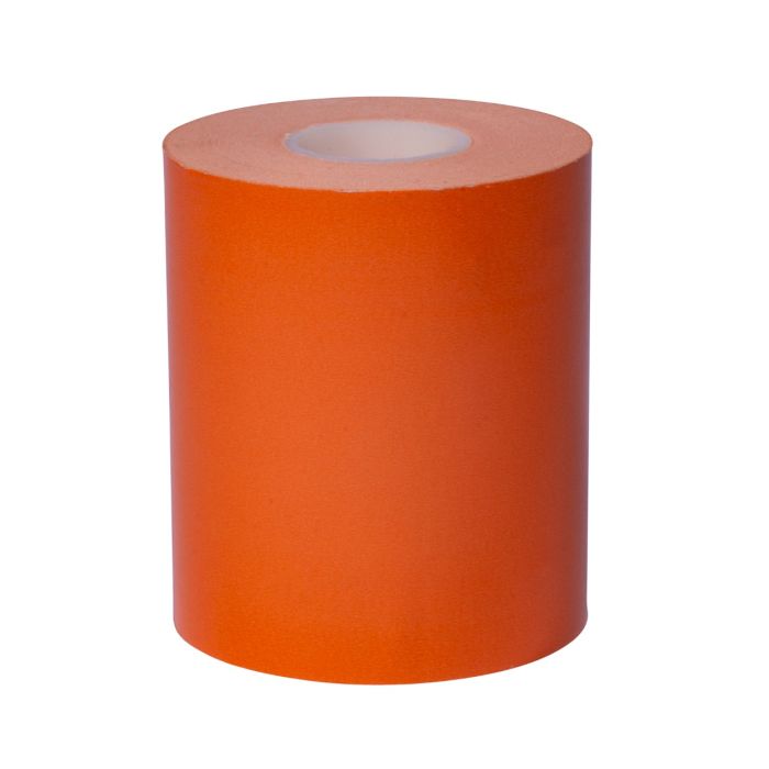 80 mm x 160 ft Iconex MAXStick®2GOSE ORANGE, 24 per Carton, 55 GSM Facestock, 70 mm OD, No Sense Mark