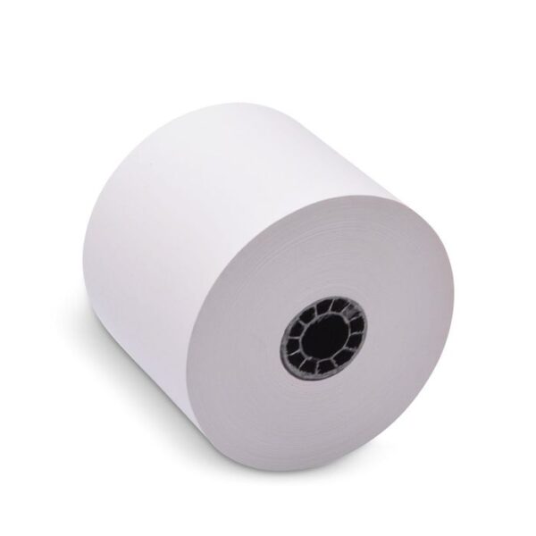 58 mm x 270 ft Iconex Sticky Media™ Bag Label, 12 per Carton, 80 GSM Facestock, 100 mm OD, Sense Mark