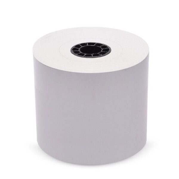 80 mm x 270 ft Iconex Sticky Media™ Bag Label, 12 per Carton, 80 GSM Facestock, 100 mm OD, Sense Mark