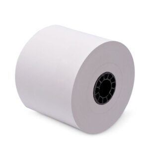 80 mm x 270 ft Iconex Sticky Media™ Bag Label, 12 per Carton, 80 GSM Facestock, 100 mm OD, Sense Mark