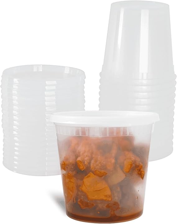 24 Oz Translucent Round Deli Container With Pe Lid 240/case)