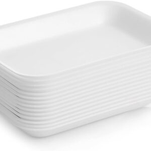 2S White Foam Meat Tray 8-1/4" X 5-3/4" X 1/2" 500/case)