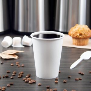12 Oz White Premium Single Wall Paper Hot Cup 1000/case