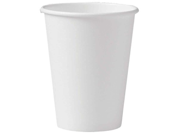 12 Oz White Premium Single Wall Paper Hot Cup 1000/case